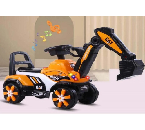 Дитячий толокар екскаватор Spoko SP-128 жовтий