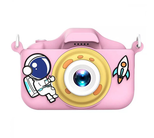 Фотокамера дитяча PRC HD dual Астронавт рожева