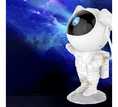 Нічник-проектор зоряного неба PRC Astronaut 1500 mAh білий