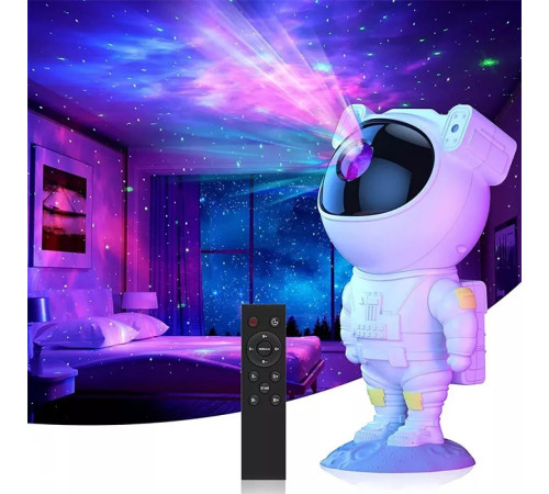 Нічник-проектор зоряного неба PRC Astronaut 1500 mAh білий