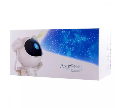 Нічник-проектор зоряного неба PRC Astronaut 1500 mAh білий