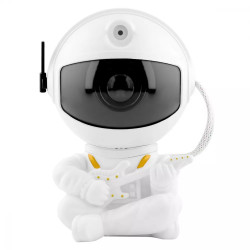 Нічник-проектор зоряного неба PRC Astronaut Guitarist білий