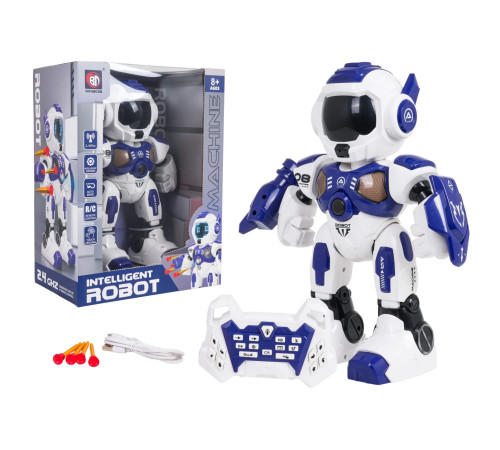 Дитячий багатофункціональний робот Ramiz A08 на дистанційному керуванні + функція стрільби