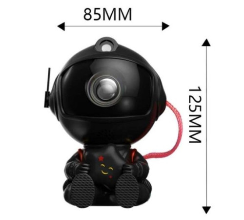 Нічник-проектор зоряного неба PRC Astronaut Star чорний