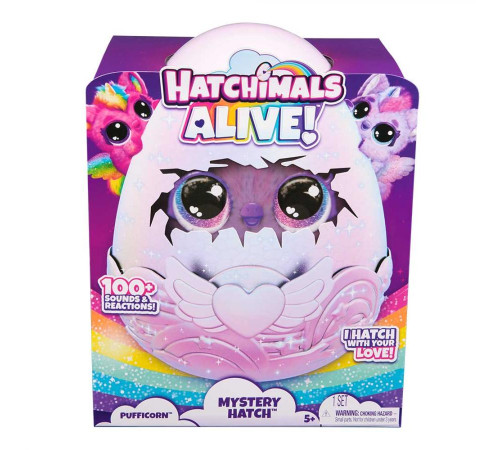 Інтерактивна іграшка-сюрприз Spin Master Hatchimals Паффі в яйці