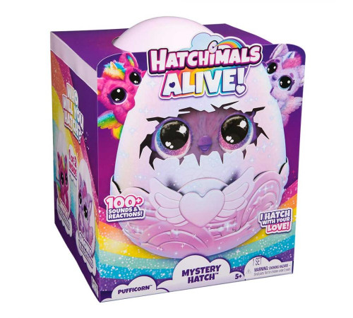 Інтерактивна іграшка-сюрприз Spin Master Hatchimals Паффі в яйці