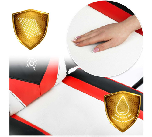 Крісло ігрове Sofotel Miss Fortune 2593 біло-червоне