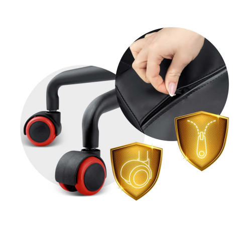 Крісло ігрове Sofotel Miss Fortune 2593 біло-червоне