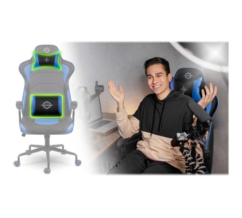 Крісло ігрове Sofotel Yasuo 2591 синє