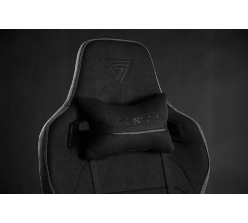 Ігрове крісло з тканини SENSE7 Sentinel, чорно-сірий Ігрове крісло з тканини SENSE7 Sentinel, чорно-сірий
