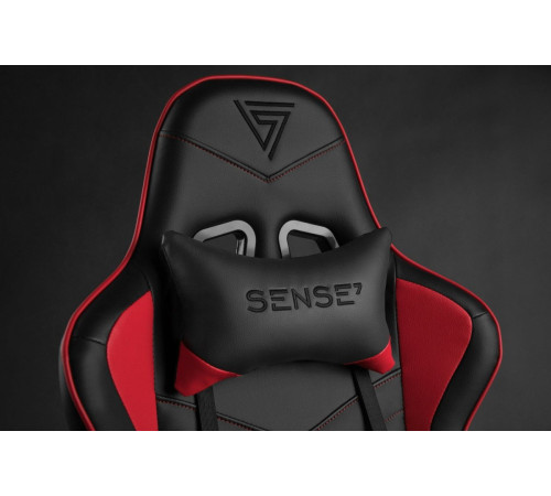 Ігрове крісло SENSE7 Spellcaster, чорно-червоне Ігрове крісло SENSE7 Spellcaster, чорно-червоне