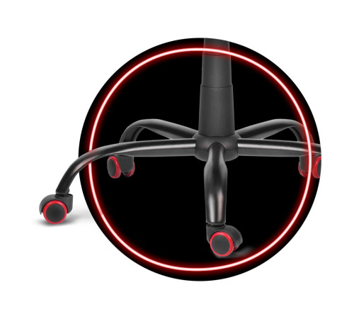 Крісло ігрове Sofotel Cerber чорно-червоне