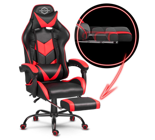Крісло ігрове Sofotel Cerber чорно-червоне