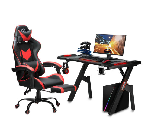 Крісло ігрове Sofotel Cerber чорно-червоне