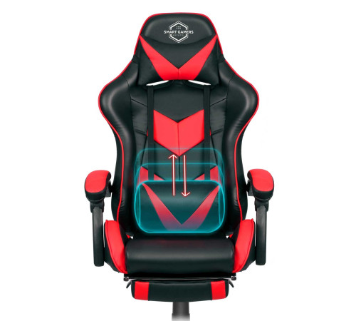 Крісло ігрове Sofotel Cerber чорно-червоне