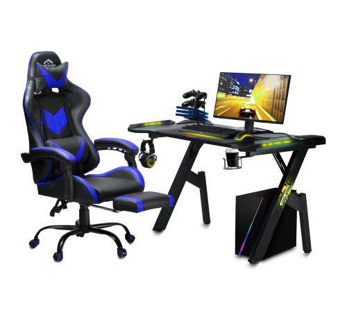 Крісло ігрове Sofotel Cerber чорно-синє