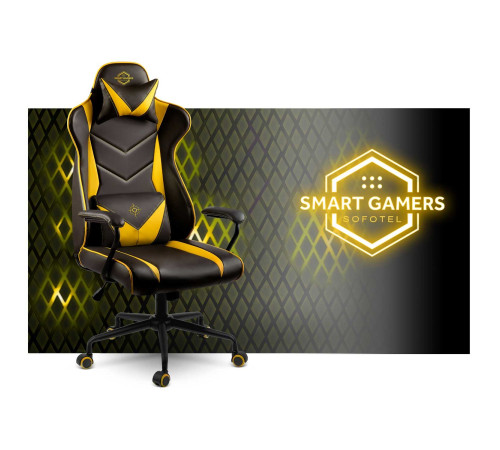 Крісло ігрове Sofotel Blitzcrank 2592 жовте