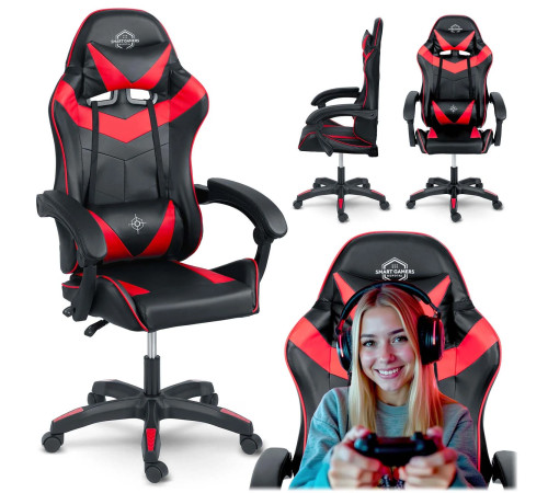 Крісло ігрове Sofotel Draknor чорно-червоне