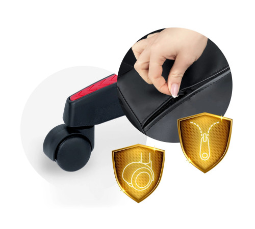 Крісло ігрове Sofotel Draknor чорно-червоне