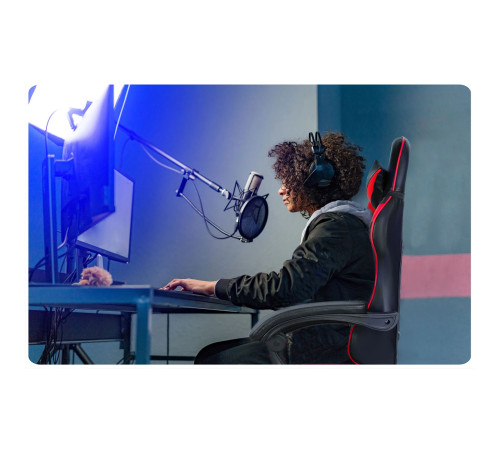 Крісло ігрове Sofotel Draknor чорно-червоне