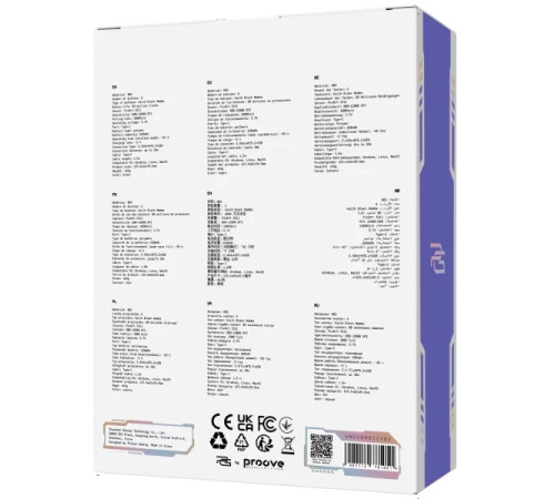 Миша ігрова бездротова Proove Gaming Rate Special Edition чорно-фіолетова