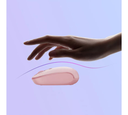 Миша бездротова Baseus F01B Tri-Mode рожева