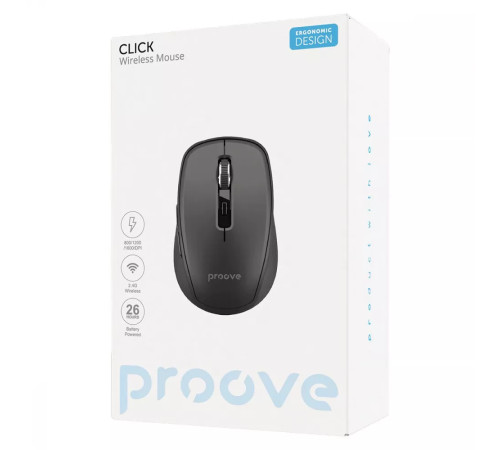 Миша бездротова Proove Click чорна