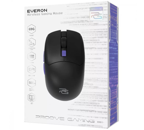 Миша ігрова бездротова Proove Gaming Everon чорна