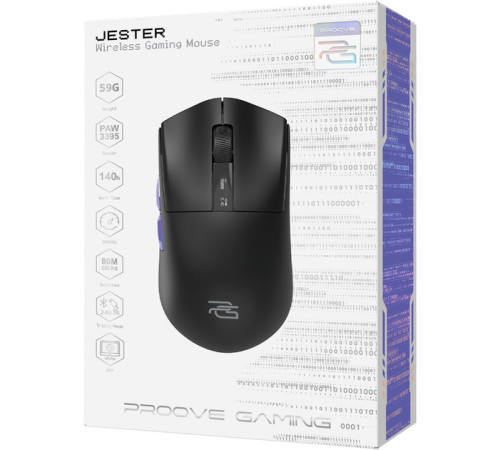 Миша ігрова бездротова Proove Gaming Jester 8K black