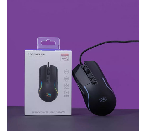 Миша ігрова дротова Proove Gaming Assembler чорна