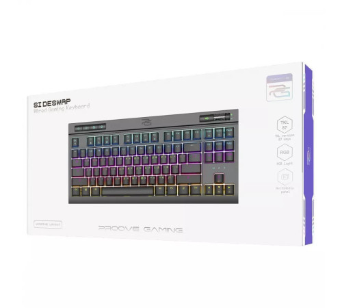 Клавіатура ігрова механічна Proove Gaming Sideswap чорна