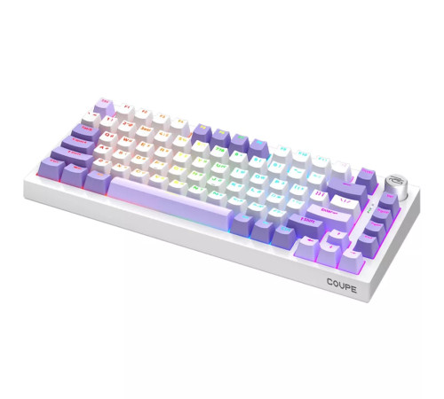 Клавіатура ігрова бездротова Proove Gaming Coupe біло-фіолетова