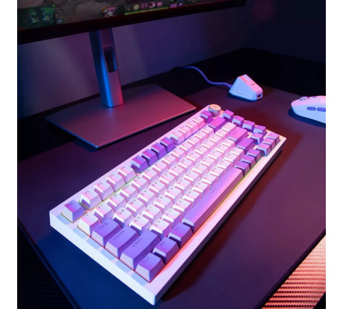 Клавіатура ігрова бездротова Proove Gaming Coupe біло-фіолетова