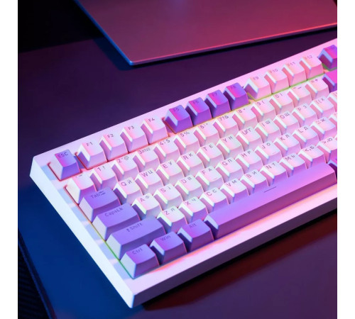 Клавіатура ігрова бездротова Proove Gaming Coupe біло-фіолетова