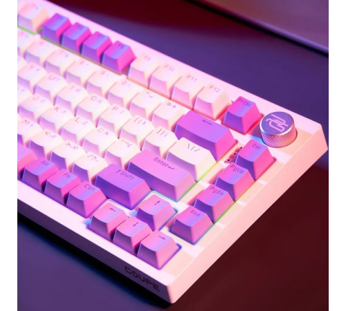 Клавіатура ігрова бездротова Proove Gaming Coupe біло-фіолетова