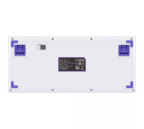 Клавіатура ігрова бездротова Proove Gaming Coupe біло-фіолетова