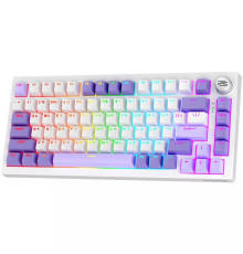 Клавіатура ігрова бездротова Proove Gaming Coupe біло-фіолетова