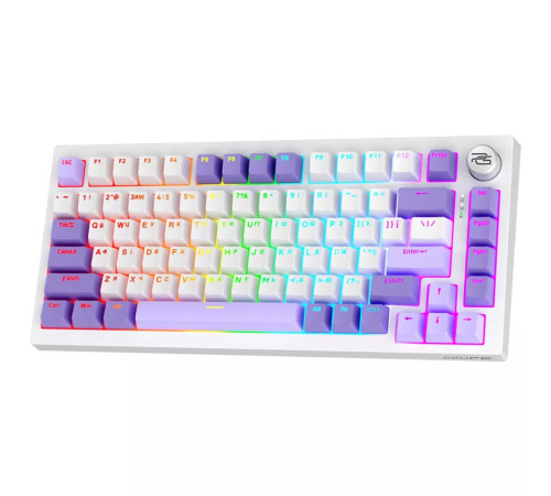 Клавіатура ігрова бездротова Proove Gaming Coupe біло-фіолетова