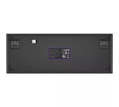 Клавіатура ігрова бездротова Proove Gaming Slicker Pro чорна