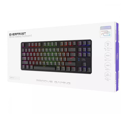 Клавіатура ігрова механічна Proove Gaming Everfrost чорна