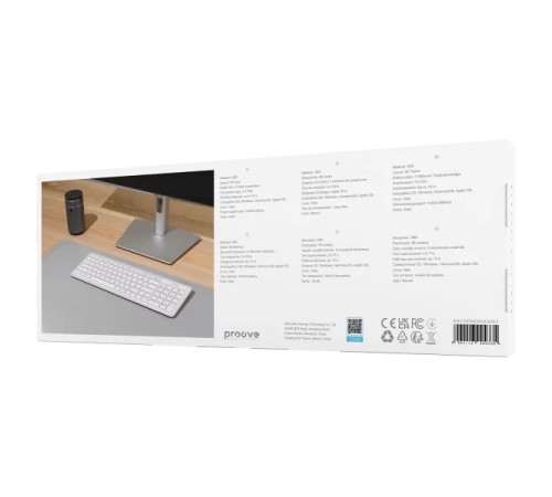 Клавіатура бездротова Proove Classic Code біла