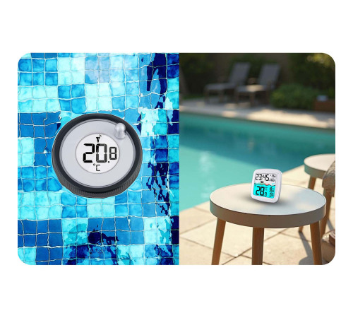 Метеостанція з датчиком для басейну Berdsen BD-913