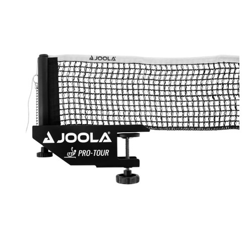 Сітка для настільного тенісу з гвинтовим кріпленням Joola Pro Tour, чорна