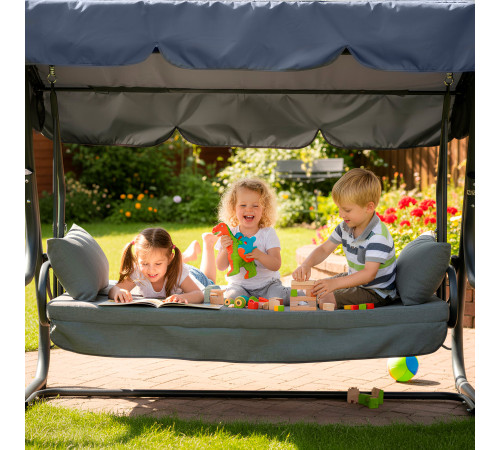 Садова гойдалка GreenGard Тенеріфе Solo, сіра