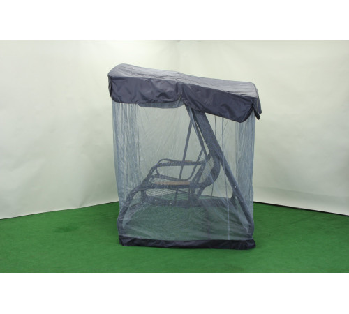 Садова гойдалка GreenGard "Чорна перлина", сіро-синя