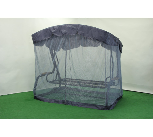 Садова гойдалка GreenGard "Чорна перлина", сіро-синя