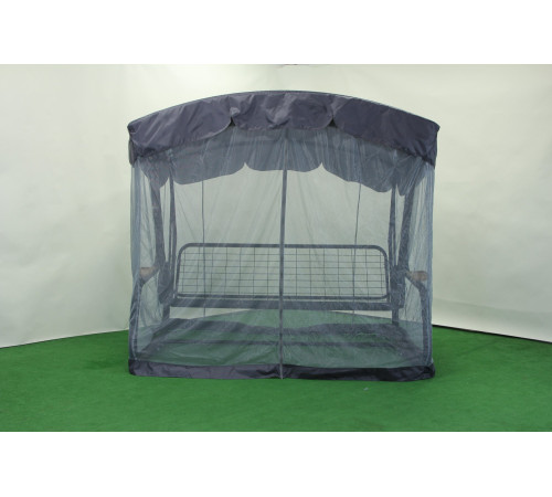 Садова гойдалка GreenGard "Чорна перлина", сіро-синя