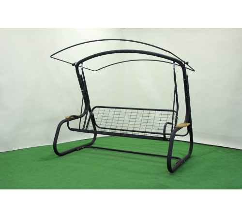 Садова гойдалка GreenGard "Чорна перлина", сіро-синя