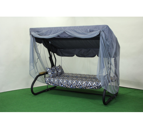 Садова гойдалка GreenGard Ясмін, сіро-синя