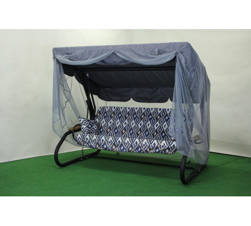 Садова гойдалка GreenGard Ясмін, сіро-синя